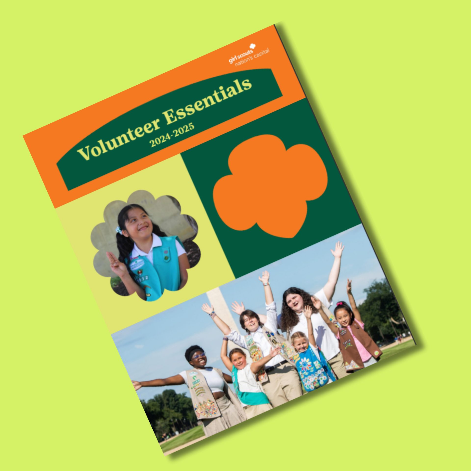 girl scout putting boxes of trefoils into cookie transport bag